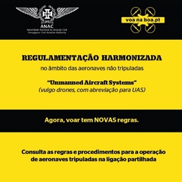 Comunicado de Imprensa 14/2020 - Entrada em vigor da Regulamentação Harmonizada no âmbito das Aeronaves Não Tripuladas (“Unmanned Aircraft Systems”, vulgo drones, com abreviação para UAS)