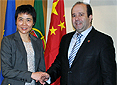 Candidata da Republica Popular da China ao posto de Secretário Geral da ICAO, Drª. Fang Liu, faz visita ao INAC, I.P.