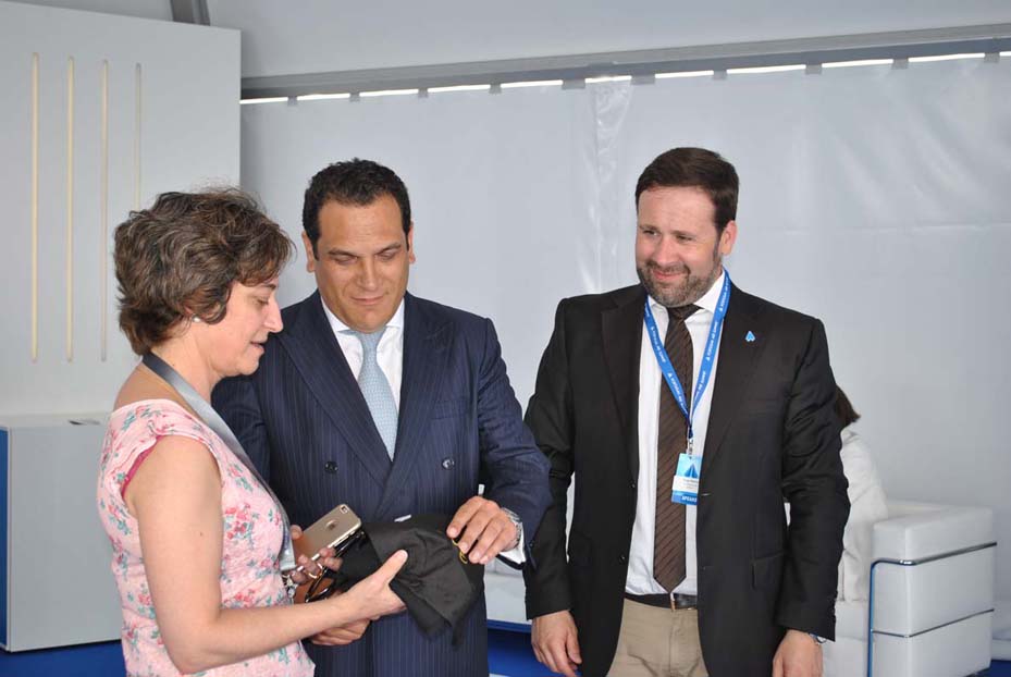 Secretário de Estado da Indústria, Dr. João Vasconcelos visita o stand da ANAC no Portugal Air Summit, Ponte de Sor 